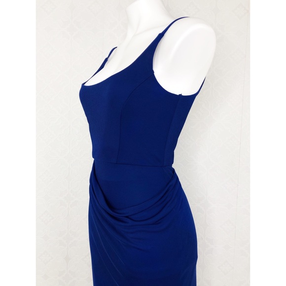 💜BCBGMAXAZRIA Royal Blue Cocktail Dress NWOT - Picture 3 of 8